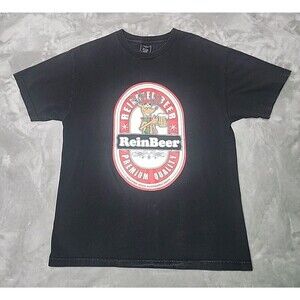 Accents By Isaco Reinbeer T-Shirt Black Adult Size Large